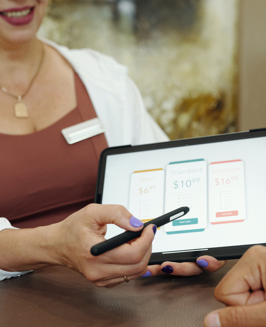 Plan comparison, Service pricing, Digital pricing plans